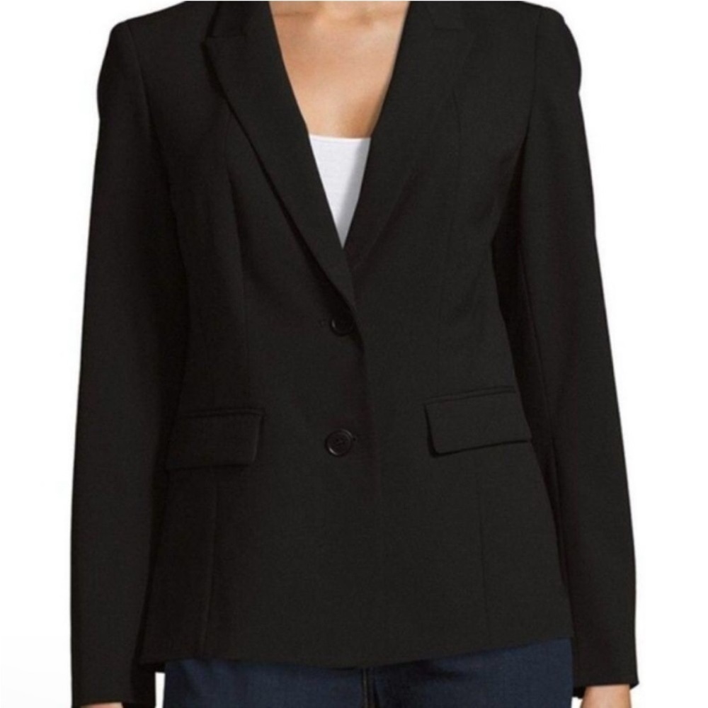 Lafayette 148 Wool Blend Blazer Jacket Black - Picture 7 of 7
